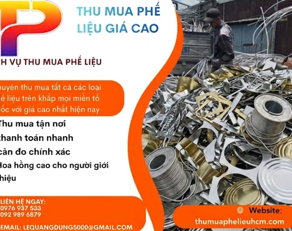 Thu mua phế liệu thiếc tận nơi – Nhanh chóng, uy tín, giá cạnh tranh