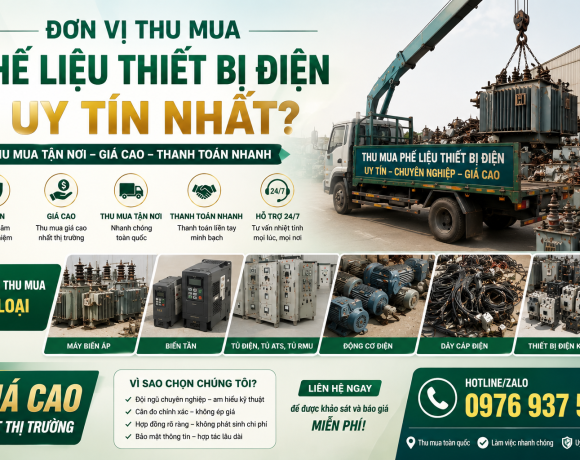 Thu mua các loại phế liệu máy biến áp, biến tần, thiết bị điện khác giá cao
