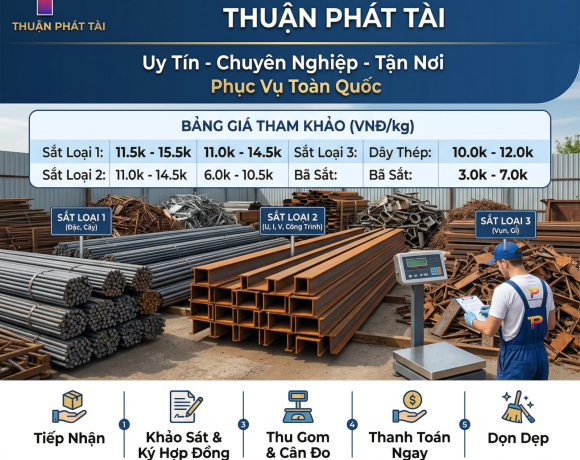 Thu Mua Phế Liệu Sắt Giá Cao - Thu Mua Tận Nơi, Uy Tín