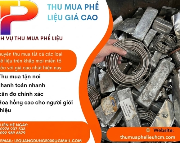 Đơn vị thu mua phế liệu thiếc uy tín, chuyên nghiệp, thanh toán ngay