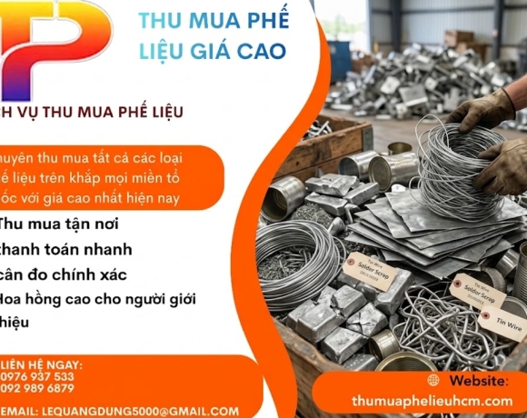 Thu Mua Phế Liệu Thiếc Miền Tây Giá Tốt | Tận Nơi, Giá Cao