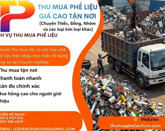 Thu mua phế liệu thiếc toàn quốc giá tốt, hỗ trợ khảo sát và vận chuyển tận nơi
