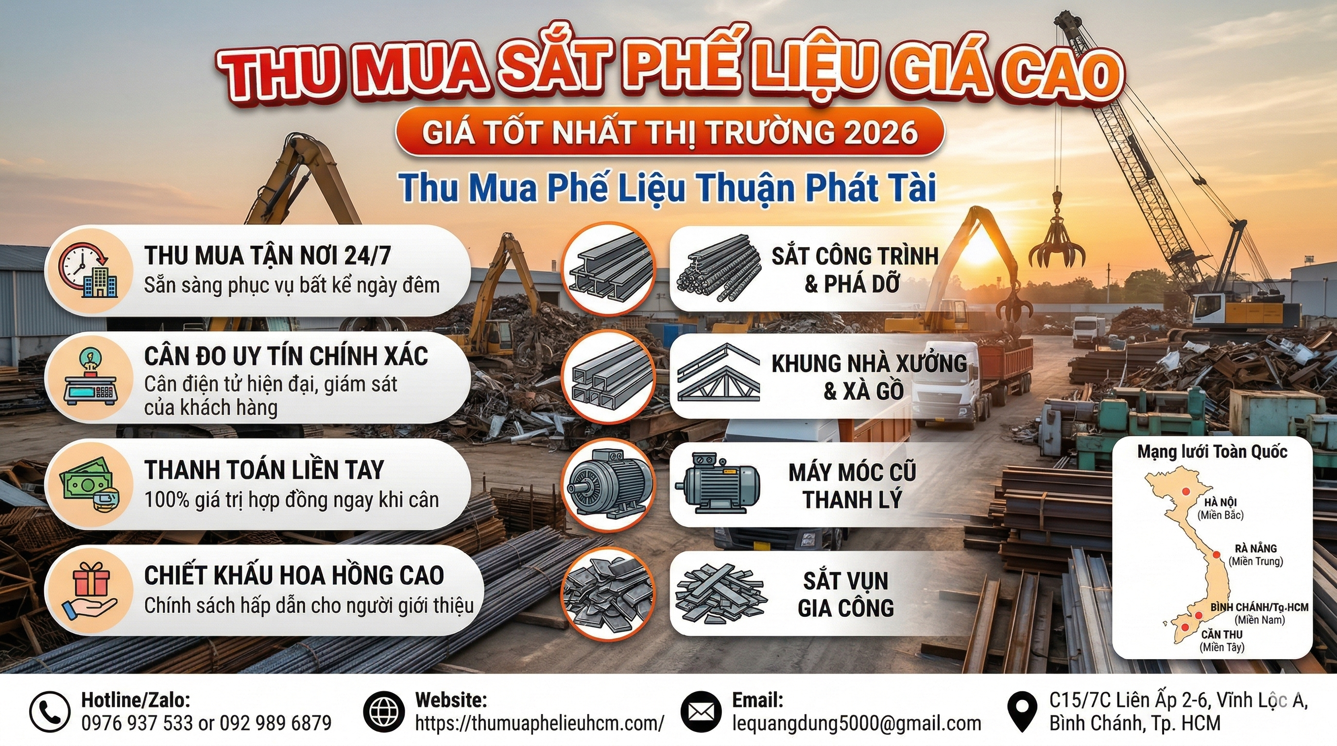 Thu mua phế liệu sắt giá cao