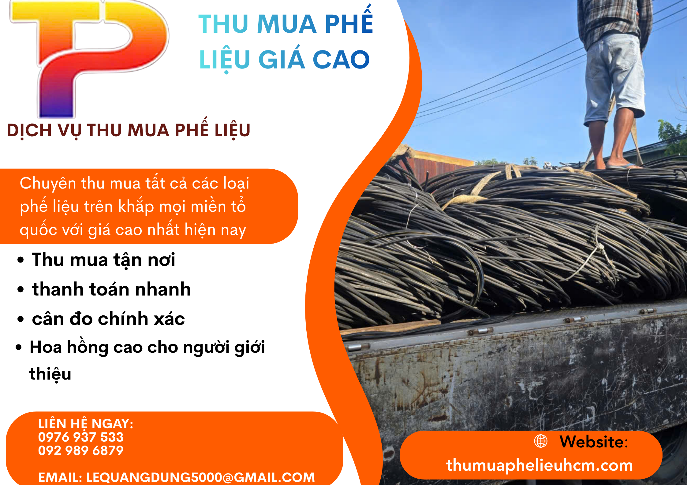 Thu mua dây cáp điện cũ giá cao