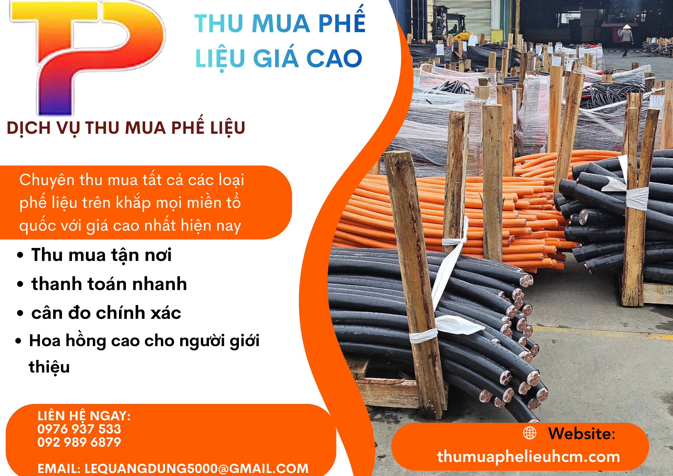 Thu mua dây cáp điện cũ phế liệu giá cao