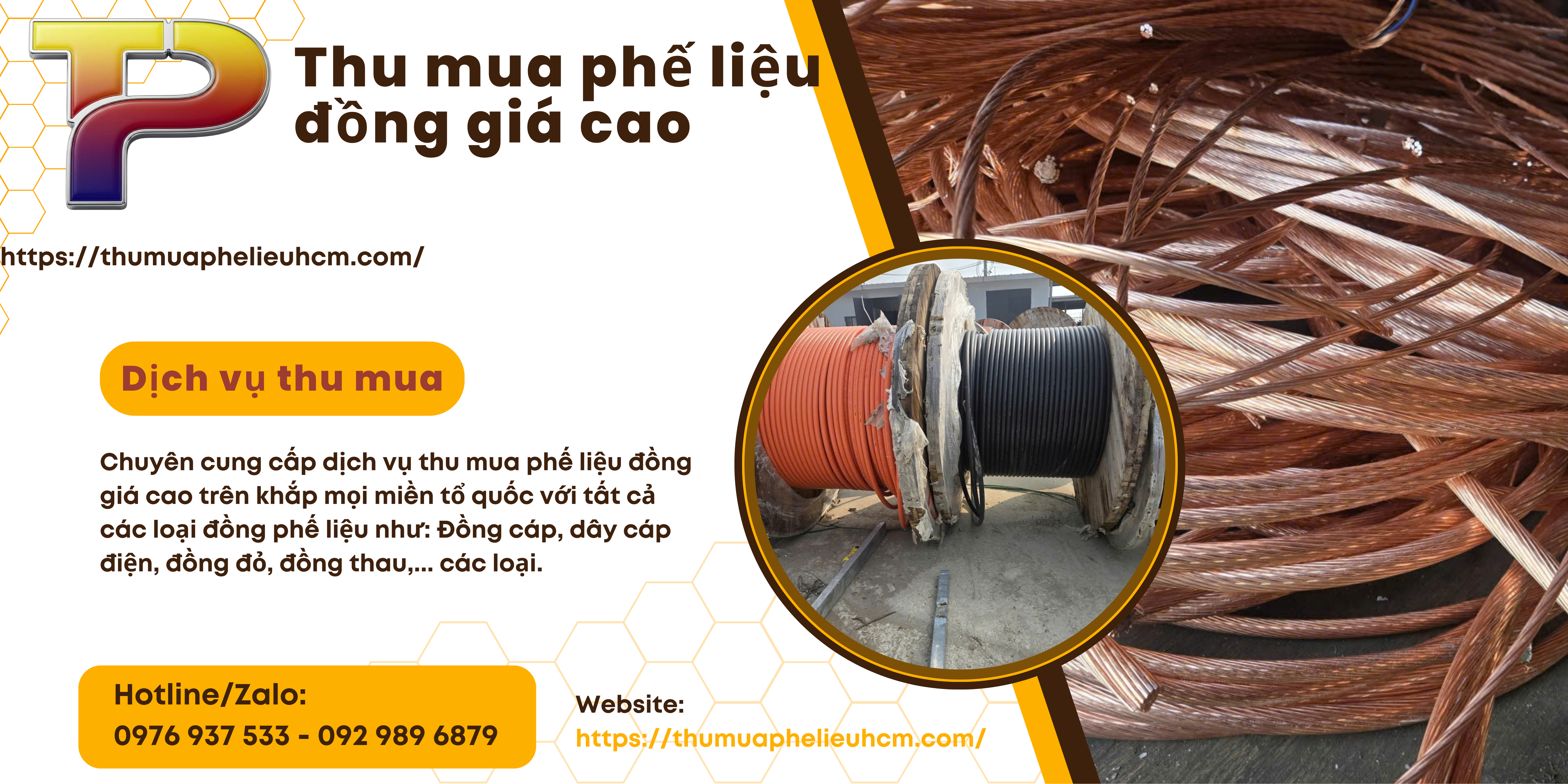 Thu mua đồng cáp phế liệu
