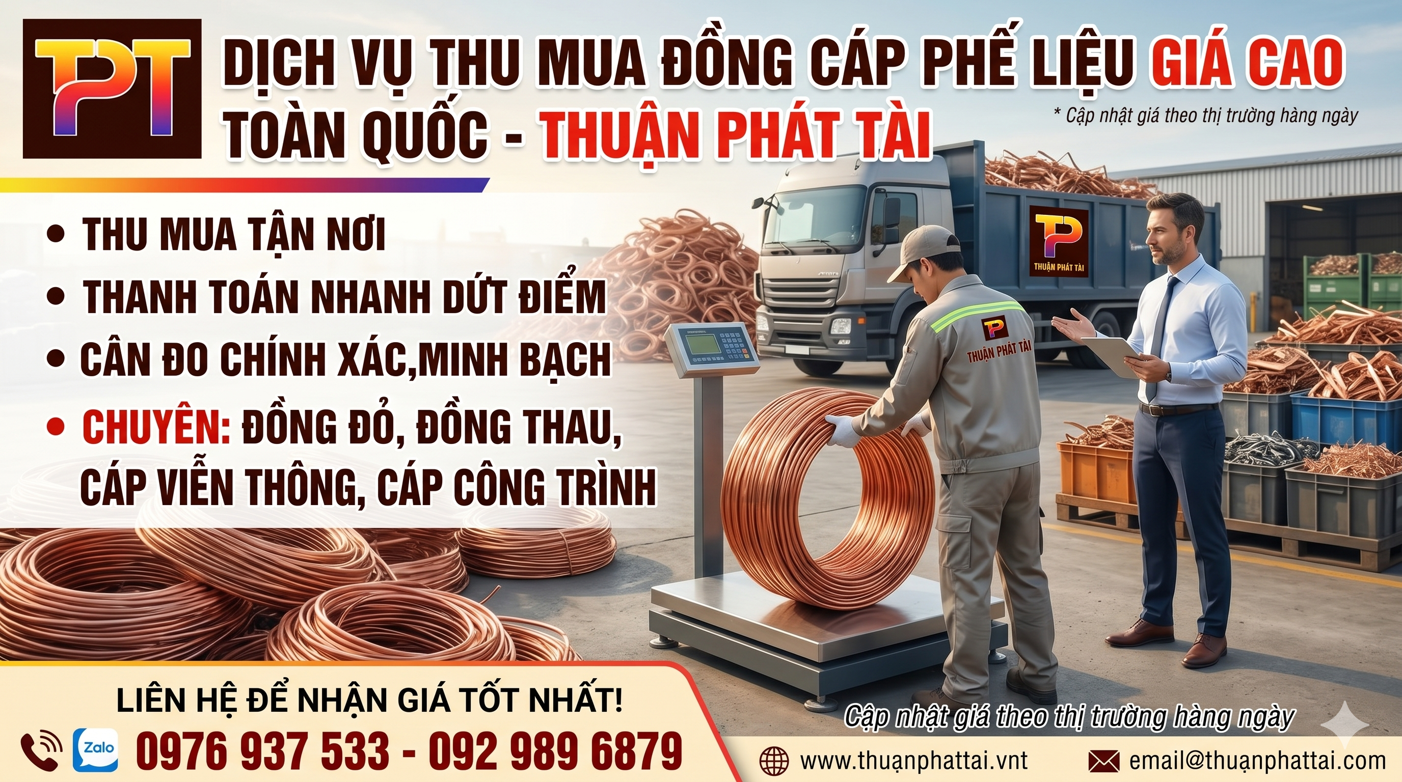Thu mua đồng cáp phế liệu
