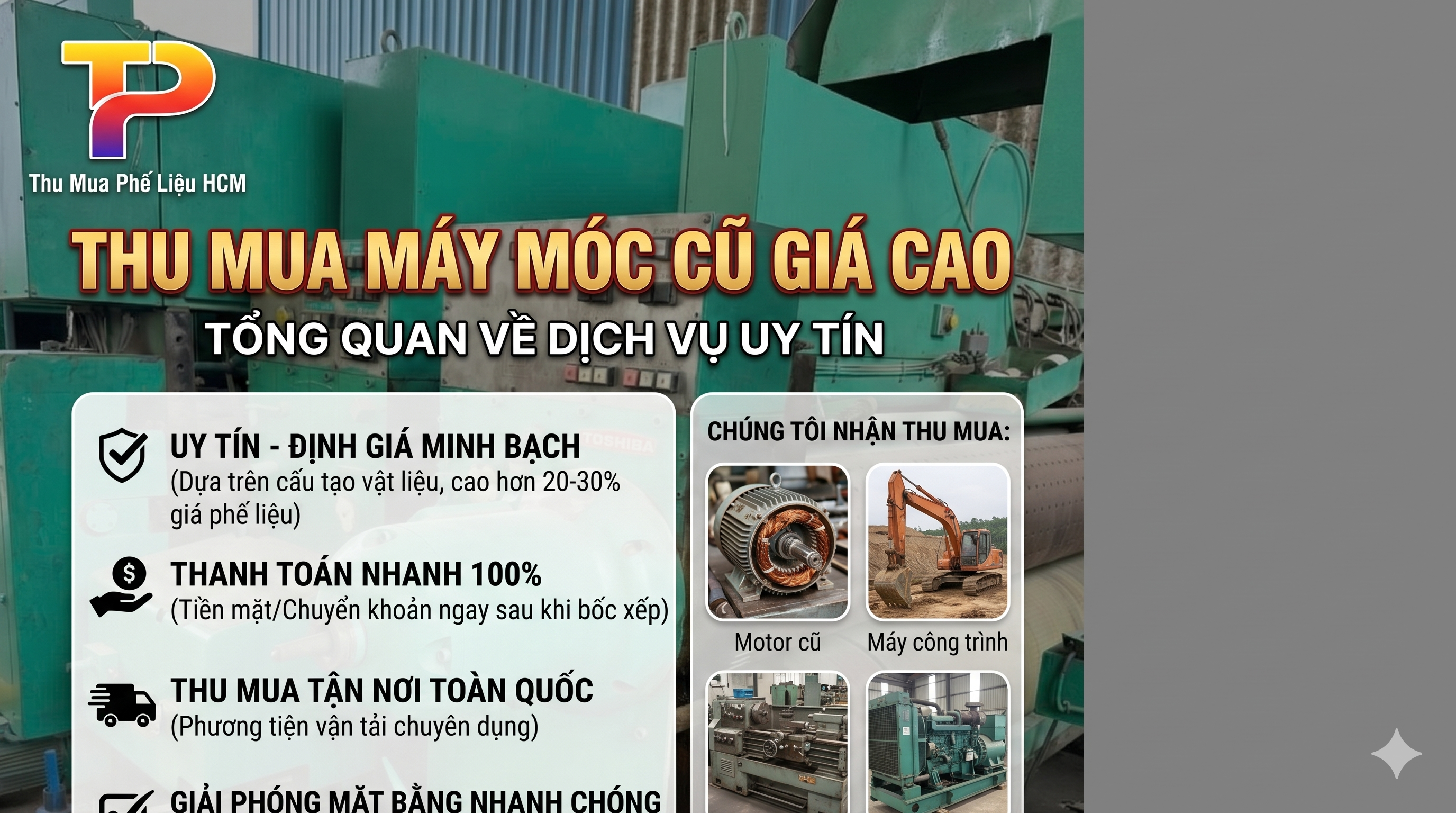 Thu mua máy móc cũ thanh lý
