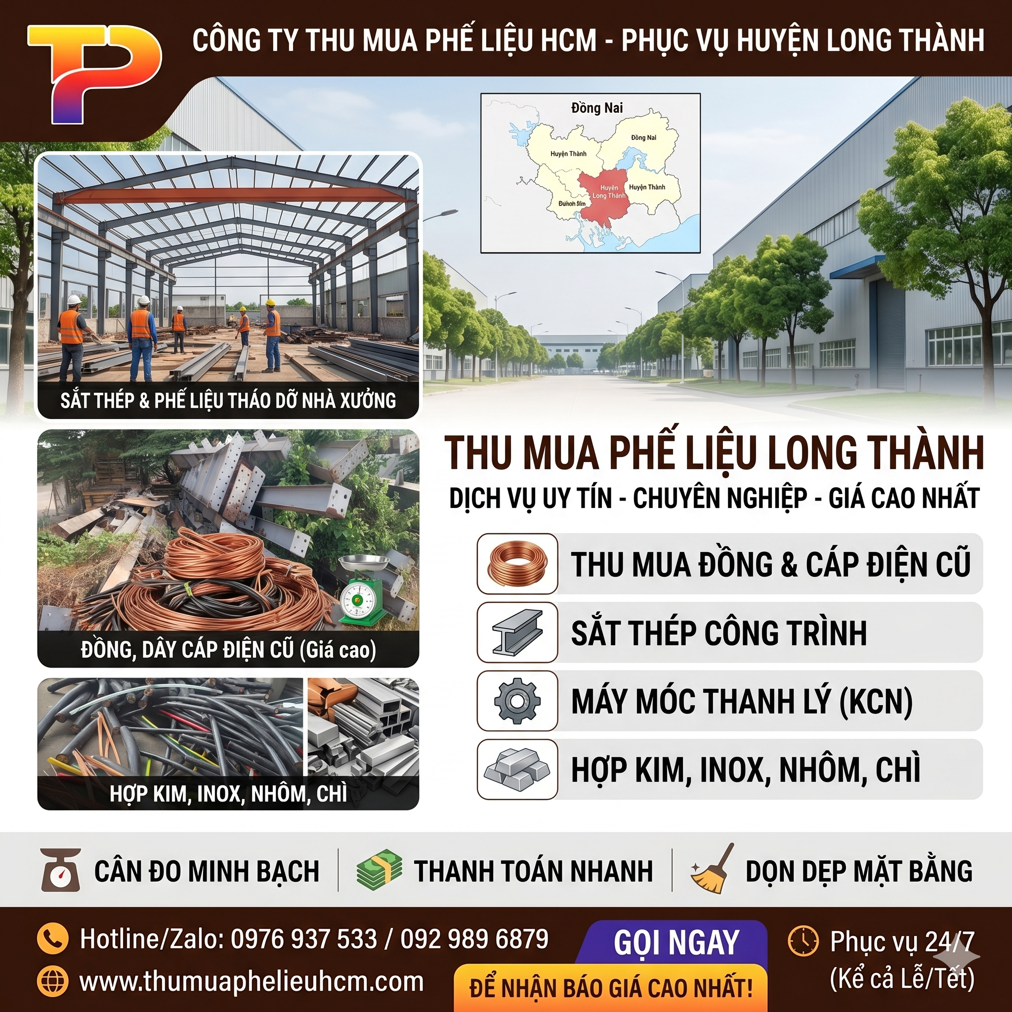 Thu mua phế liệu Miền Nam số lượng lớn
