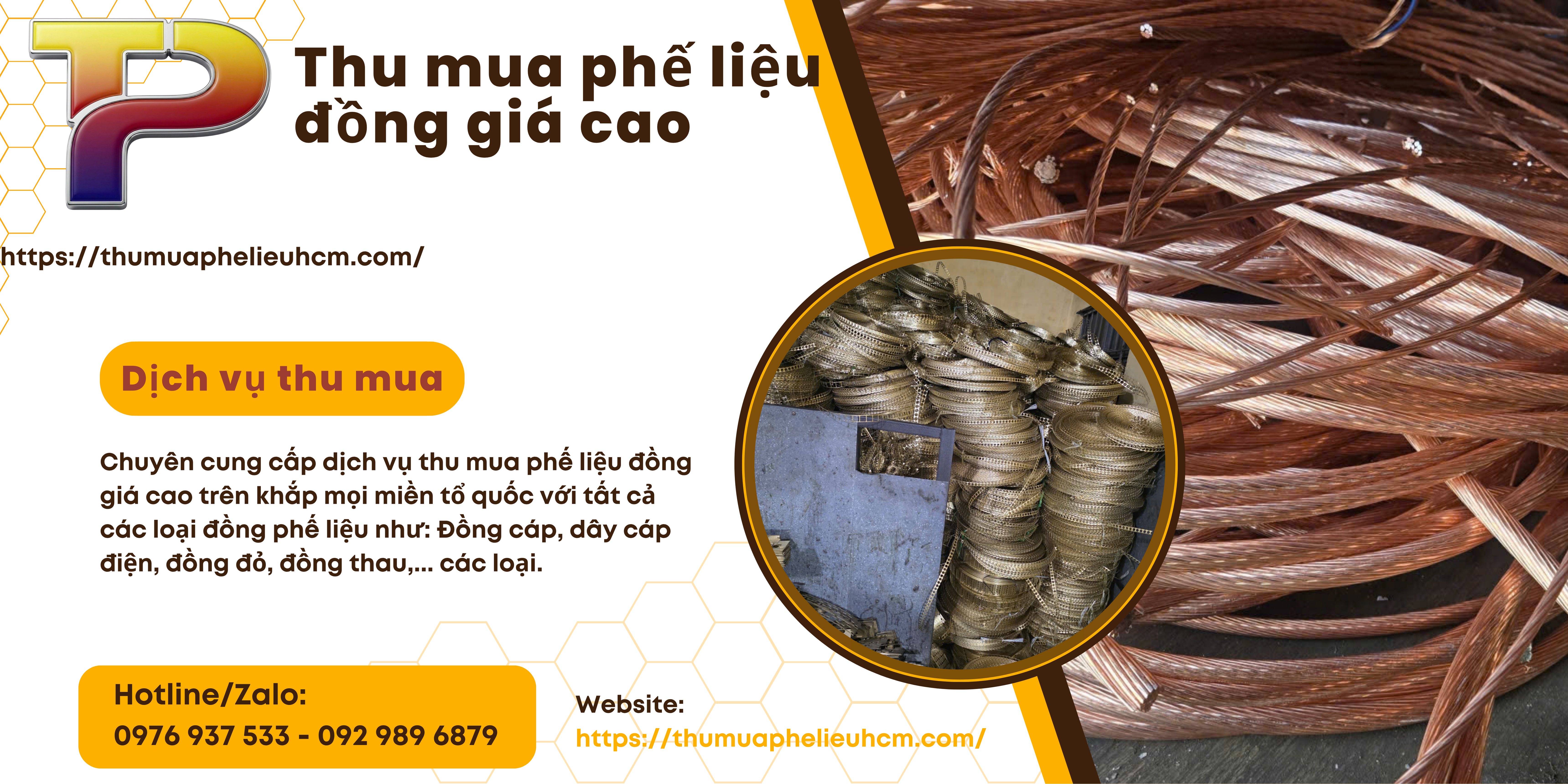 Thu mua đồng phế liệu giá cao tận nơi