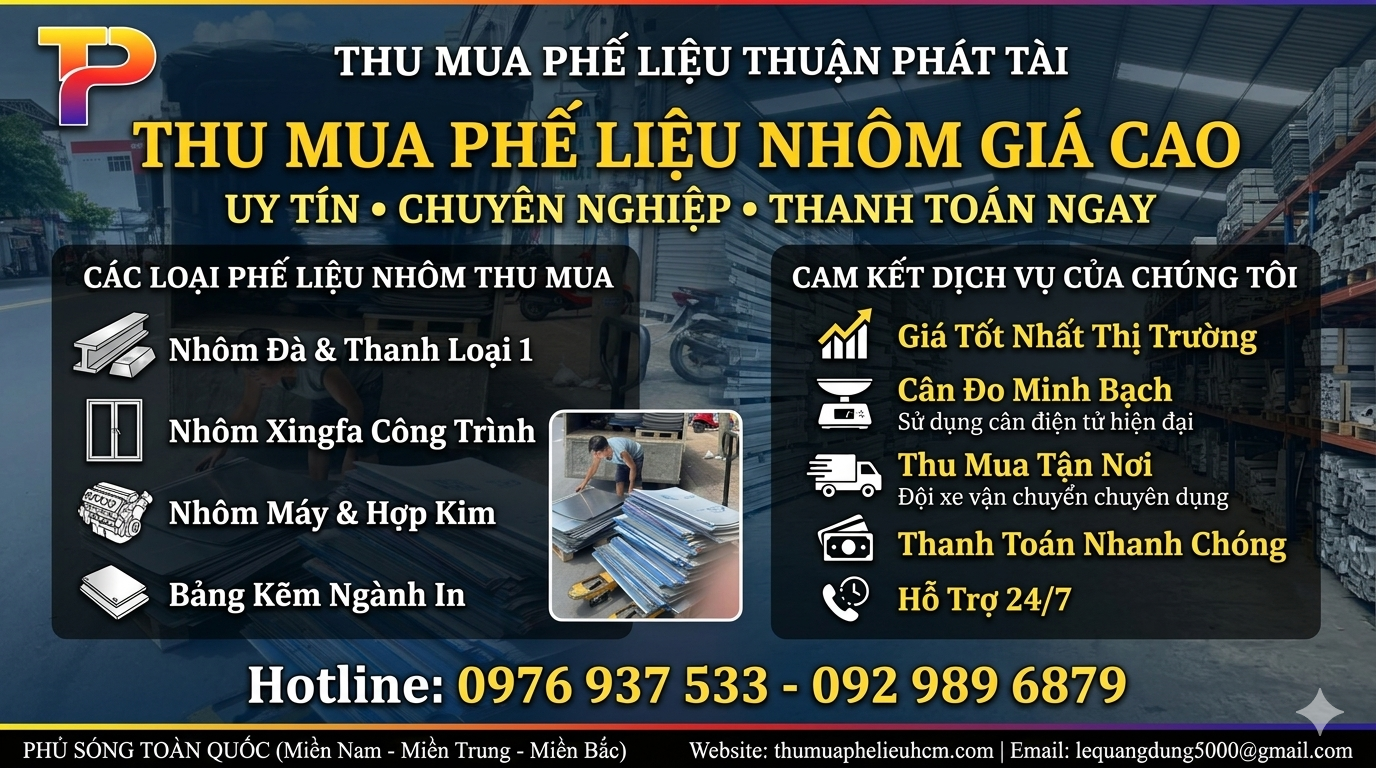 Thu mua phế liệu nhôm giá cao