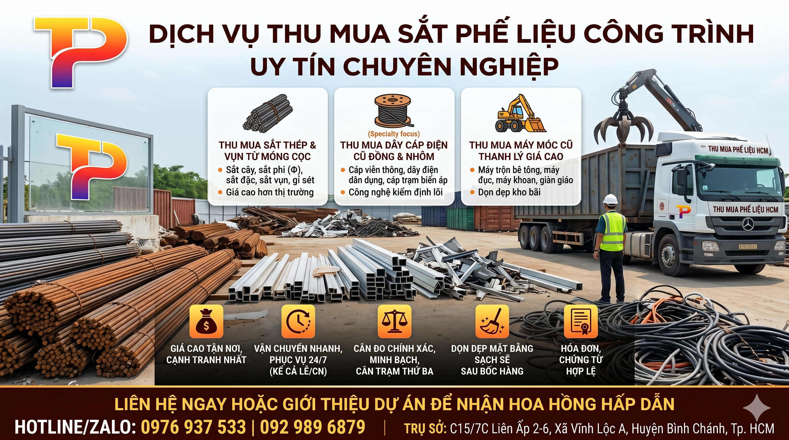 Thu mua sắt phế liệu giá cao
