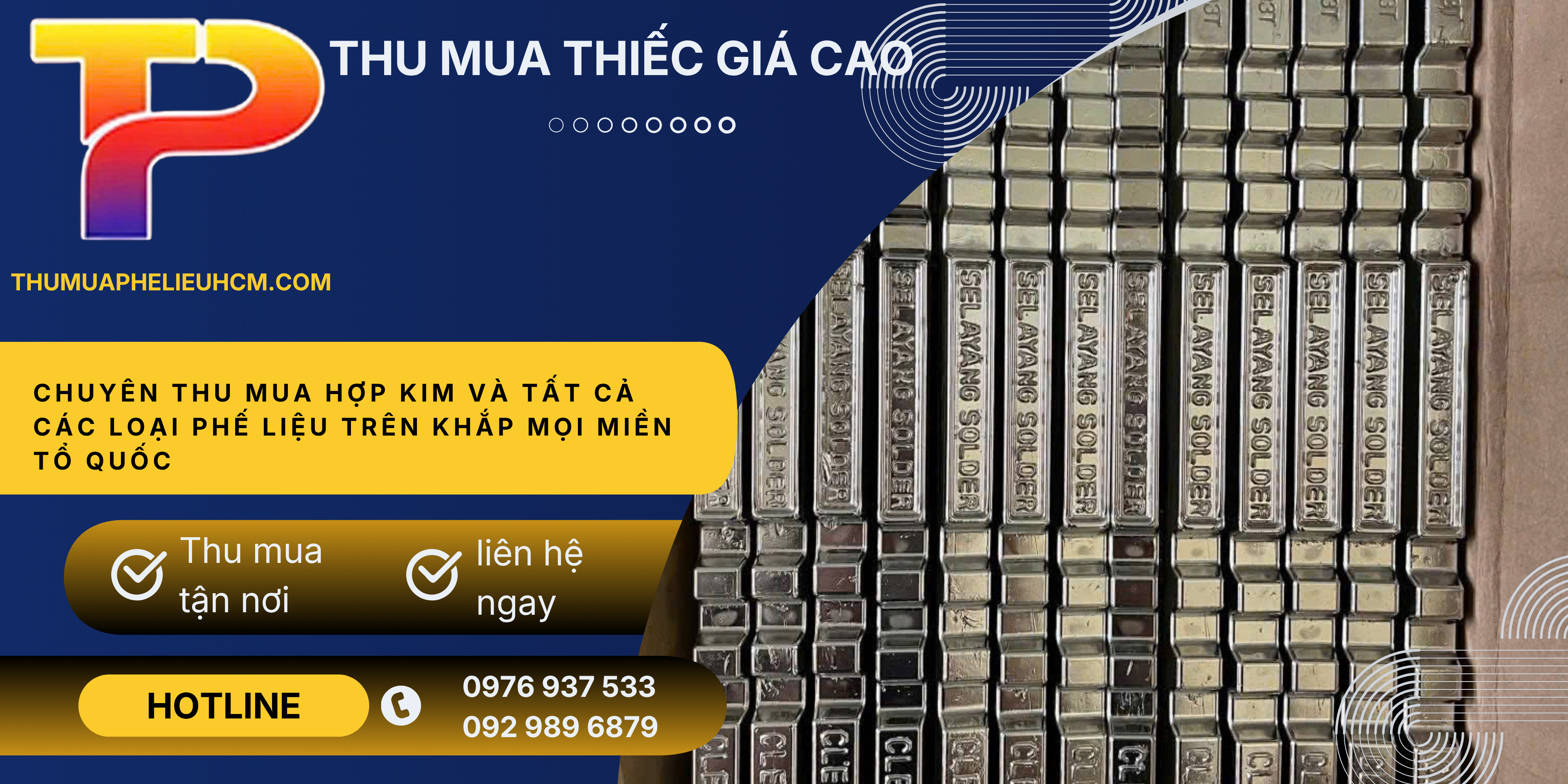 Thu Mua Phế Liệu Thiếc Giá Cao Toàn Quốc – Định Giá Ngay, Thanh Toán Tiền Mặt